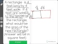 Calculating Rectangle Area and Dimensions