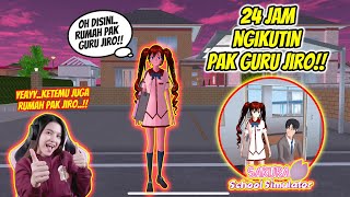 24 JAM NGIKUTIN PAK GURU JIRO..DARI PAGI SAMPE MALAM!! SAKURA SCHOOL SIMULATOR INDONESIA - Part 14