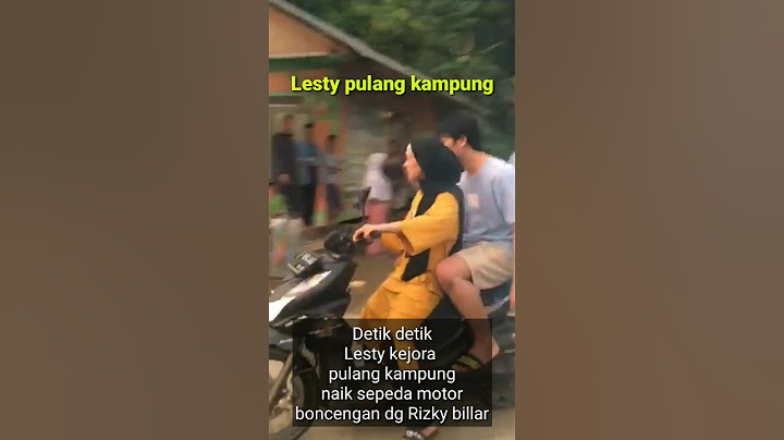 Detik detik Lesty pulang kampung dengan sepeda motor boncengin Rizky billar #leslar #shorts