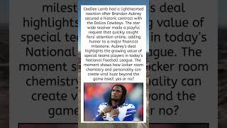 CeeDee Lamb Joke After Aubrey Deal Goes Viral 😂🏈