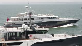 GENE CHASER and GENE MACHINE cruising side by side