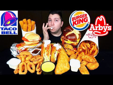 Arby's, Burger King, & Taco Bell • MUKBANG