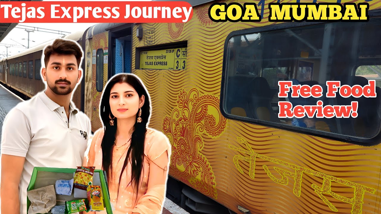 INDIA'S Tejas Express - Goa To Mumbai | Tejas Expres 22120 Goa To Mumbai Journey And Food Review|Goa
