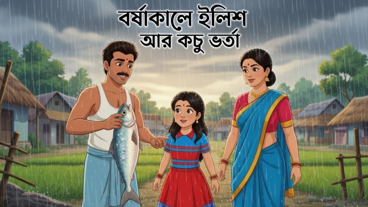 বর্ষাকালে ইলিশ আর কচু ভর্তা | Bengali Cartoon | Rupkothar Bangla Golpo | Thakumar Jhuli