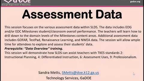 Assessment Data