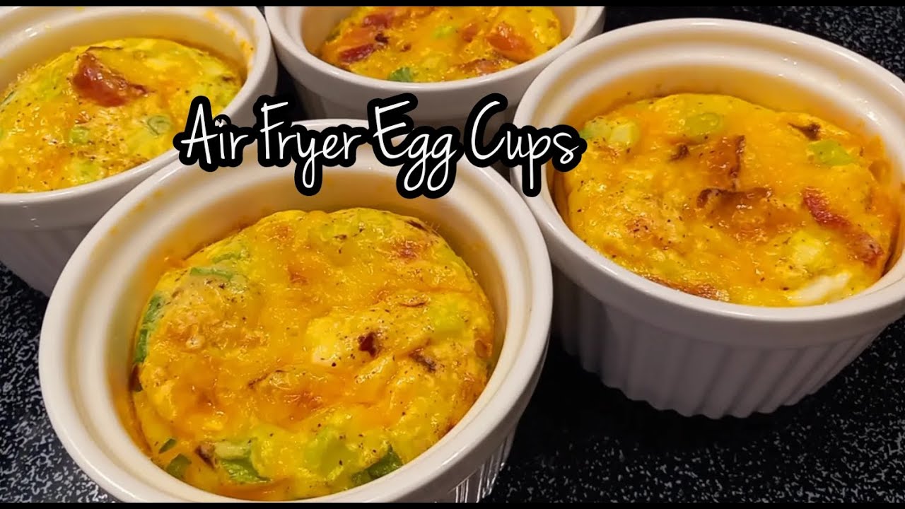 Air Fryer Egg Cups  Healthy Egg Bites Recipe 