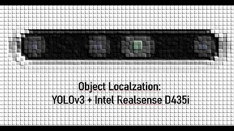Object localization with YOLOv3 & Intel Realsense D435i