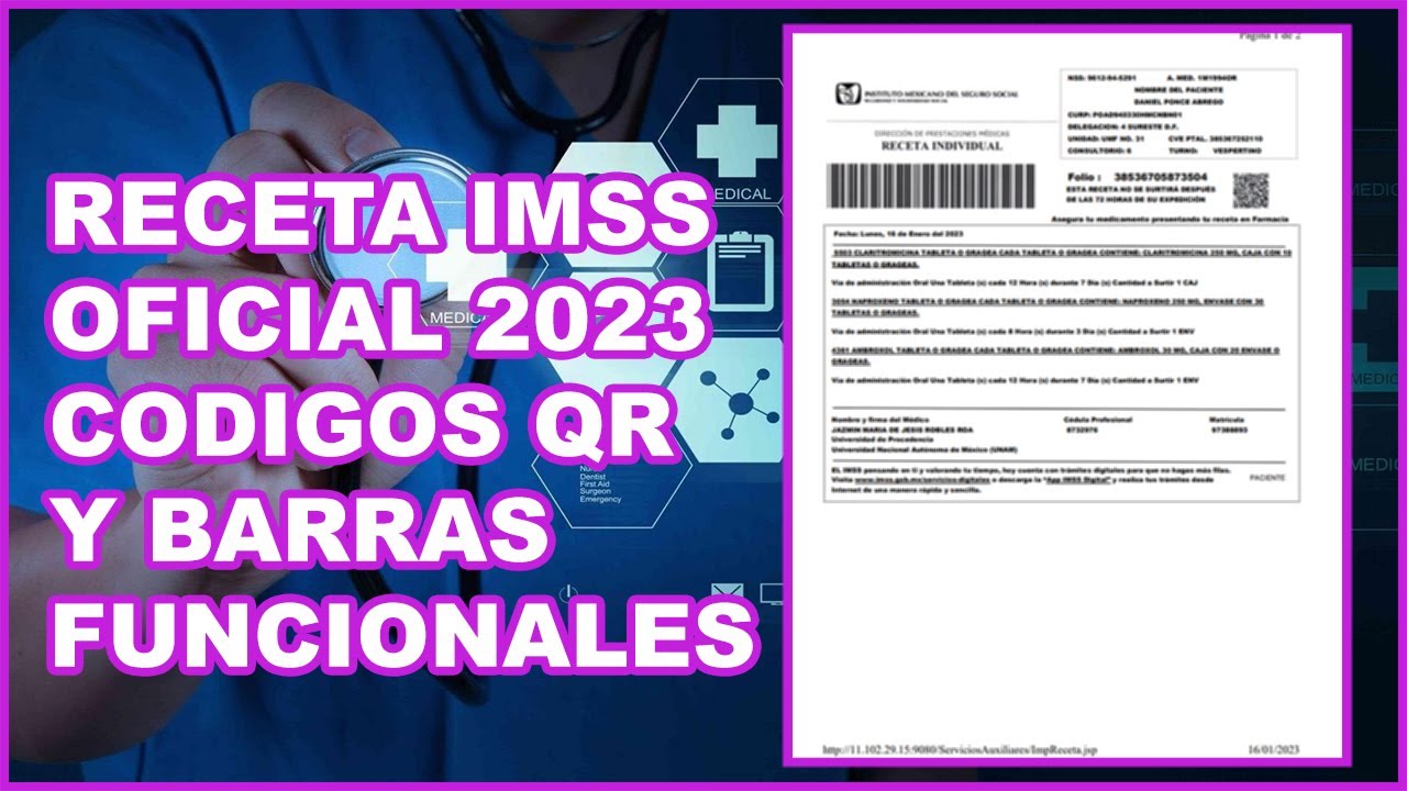 RECETA OFICIAL IMSS 2023 MÉXICO - YouTube