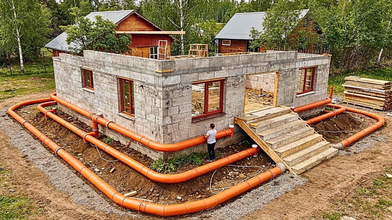 رجل بمفرده يتحدى المستحيل… ويبني منزل أحلامه بيديه في 500 يوم فقط!