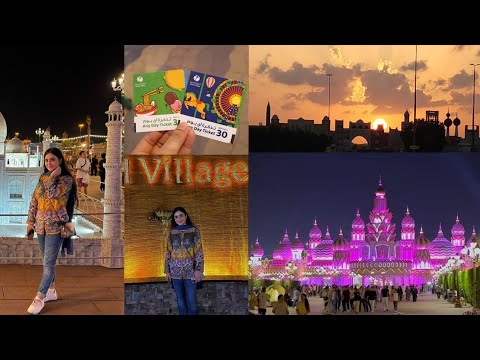 Dubai Global Village (4k)  Full Tour, Mini World,🇦🇪