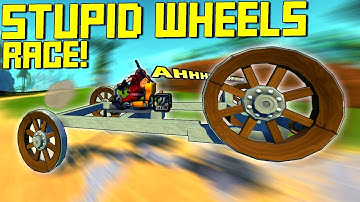 We Put Our Wheels In ALL The Wrong Places and Tried to Race...  - Scrap Mechanic Multiplayer Monday