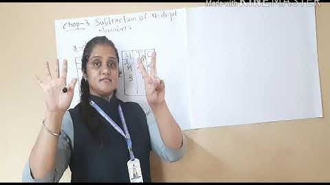 CBSE Grade 3 MATHS CHAPTER 3 Subtraction of 4 DIGIT numbers  Revision 1