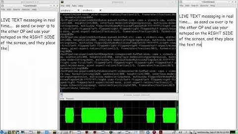 send CW over ip and send REAL TIME Text Messaging at the same time using Gstreamer scripts