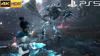How to Clear Corruption at Rusu's House | Defeat Wood Knight | Kena Bridge of Spirit | PS5 4K 60fps