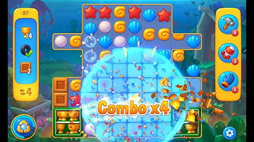 ✨ FishDom Level 97 – So Many Combos, So Little Time! 🐬 ✨ フィッシュダム レベル97 – コンボが多すぎて時間が足りない！🐬