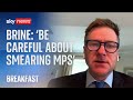 Westminster accounts you should be very careful about smearing mps warns steve brine
