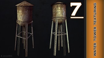 Autodesk Maya 2014 Tutorial  - Water Tower Texturing Part 7 - Rendering