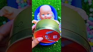Full Of Rainbow Bathtubs Candy with M&amp;M's &amp; Magic Slime Cutting Video |  #asmrcutting #satisfying