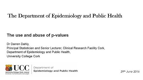 Dr Dahly - The use and abuse of p-values