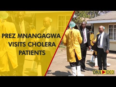 Zimbabwe's Mnangagwa visits cholera patients