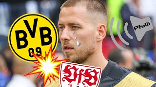 Anton brutal ausgepfiffen Stuttgart 5-1 Borussia Dortmund #bundesliga #vfb #bvb