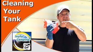 Cleaning/Review Black Tank with Camco 39080 Rhino Blaster Sewer Tank Rinser  Joyful Camping