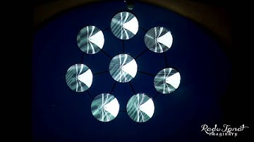 Video mapping on vinyl circles - test