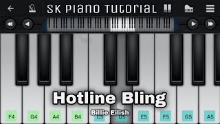 Billie Eilish - Hotline Bling | Perfect Piano | Easy Tutorial screenshot 4