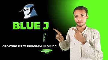 Creating First Program in java - Computer Appplications - Java Class 10 - ICSE - BlueJ