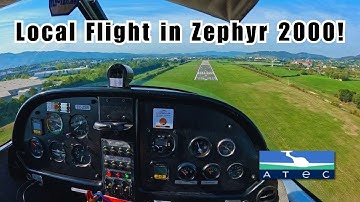 Local Flight on Atec Zephyr 2000 Ultralight (ULM) | La Morgal Airfield | [1080p60fps]