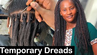 2021 DreadLocks |  3 Methods For Beginners | #TEMPORARYDREADS | For Summer & Wintter.