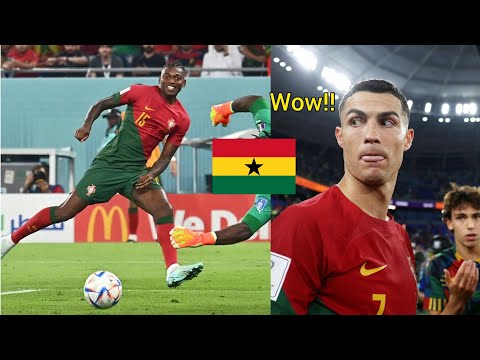 Cristiano Ronaldo celebrated Rafael Leao Goal vs Ghana!!🇵🇹👍⚽🇬🇭