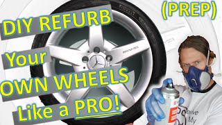 GET AWESOME DIY ALLOY WHEEL REFURBISHMENT RESULTS PART 1 - Refurbish / Repair Kerb Rash Full Restore