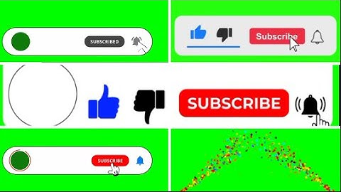 Subscribe Button Green Screen Part VI | Subscribe Button | No Copyright Subscribe Button Video