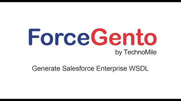 ForceGento (Generate Salesforce Enterprise WSDL)