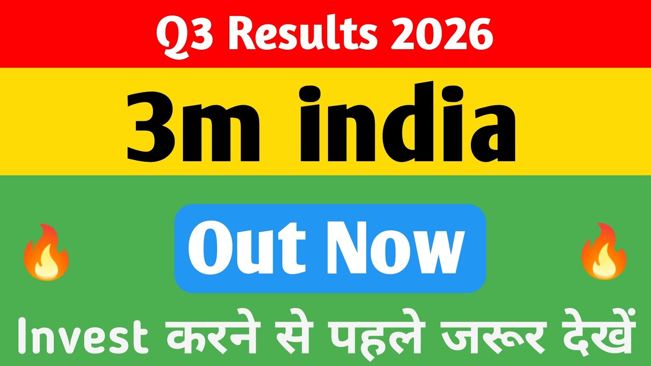3M India Ltd 🔥 Q3 Results 2026 | 3m india share latest news | 3m india limited share