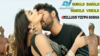 DJ Video Songs |Gudilo Badilo Madilo Vodilo 4Mil Video Song | Allu Arjun | Pooja Hegde | DSP