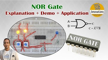 NOR Gate - Explanation + Practical Demo + Application | Implementation using 7402 IC & 4001 IC