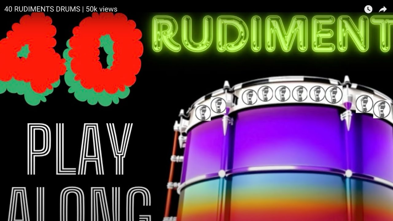 40 Rudiments- PLAY ALONG