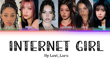 KATSEYE - INTERNET GIRL LYRICS ||#katseye #eyekons ||new song||#colourcodedlyrics 