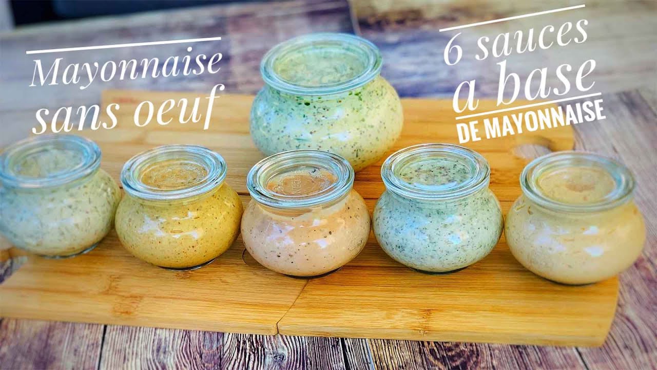 Sauce Mayonnaise sans œufs et ses variantes(6 sauces à base de mayonnaise) YouTube Sauce Mayonnaise sans œufs et ses variantes(6 sauces à base de mayonnaise) YouTube