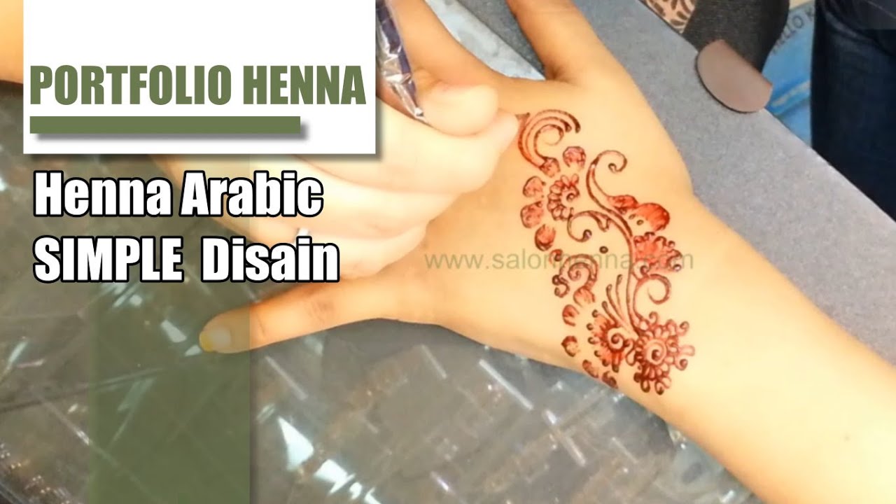 28 tato henna  di  tangan  simple henna  simple tapi 