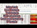 Excel Date to Day Formula | Conditional Formatting | Projected vs Actual Sales Report |