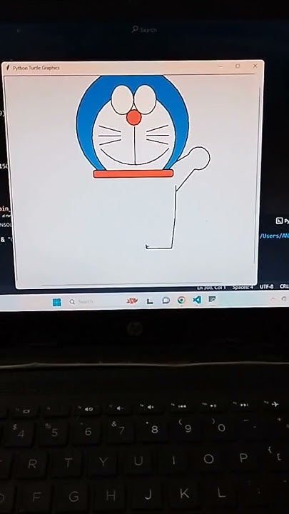 How to Draw Doraemon in Python|#shorts|#viral|#turtles - YouTube