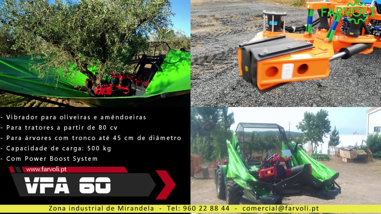 Vibrador Farvoli, modelo VFA 60 (olive and almond harvester)