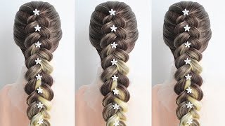 Braided Hairstyle For Everyday - Simple And Easy Hairstyle For Long Hair Girls