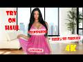 4K See- Through Today Shein Bikini Try-On Haul 2025 | Stunning Lingerie & See Dress Collection