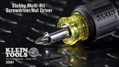 Stubby Multi-Bit Screwdriver/Nut Driver
