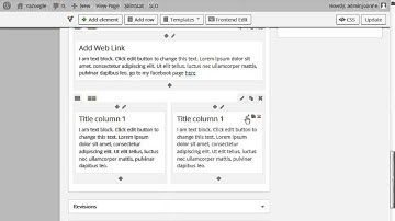 How to add 2 column text boxes in WordPress