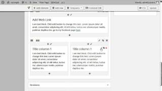 How to add 2 column text boxes in WordPress